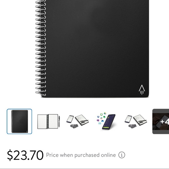 Brand new in packaging Rocketbook Note Smart Reusable Spiral Notebook 5X7 - Picture 11 of 11